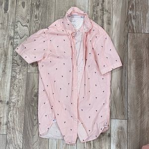 Ricky Singh Flamingo Button Down Summer Shirt